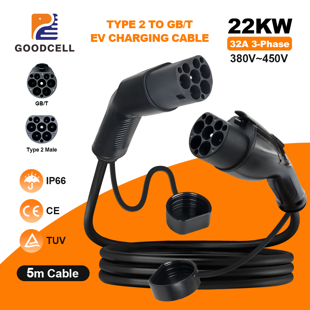 GOODCELL Type 2 vers GBT 16/32 - Ev Charger Type 2 22Kw 32A 3 Phase avis et prix