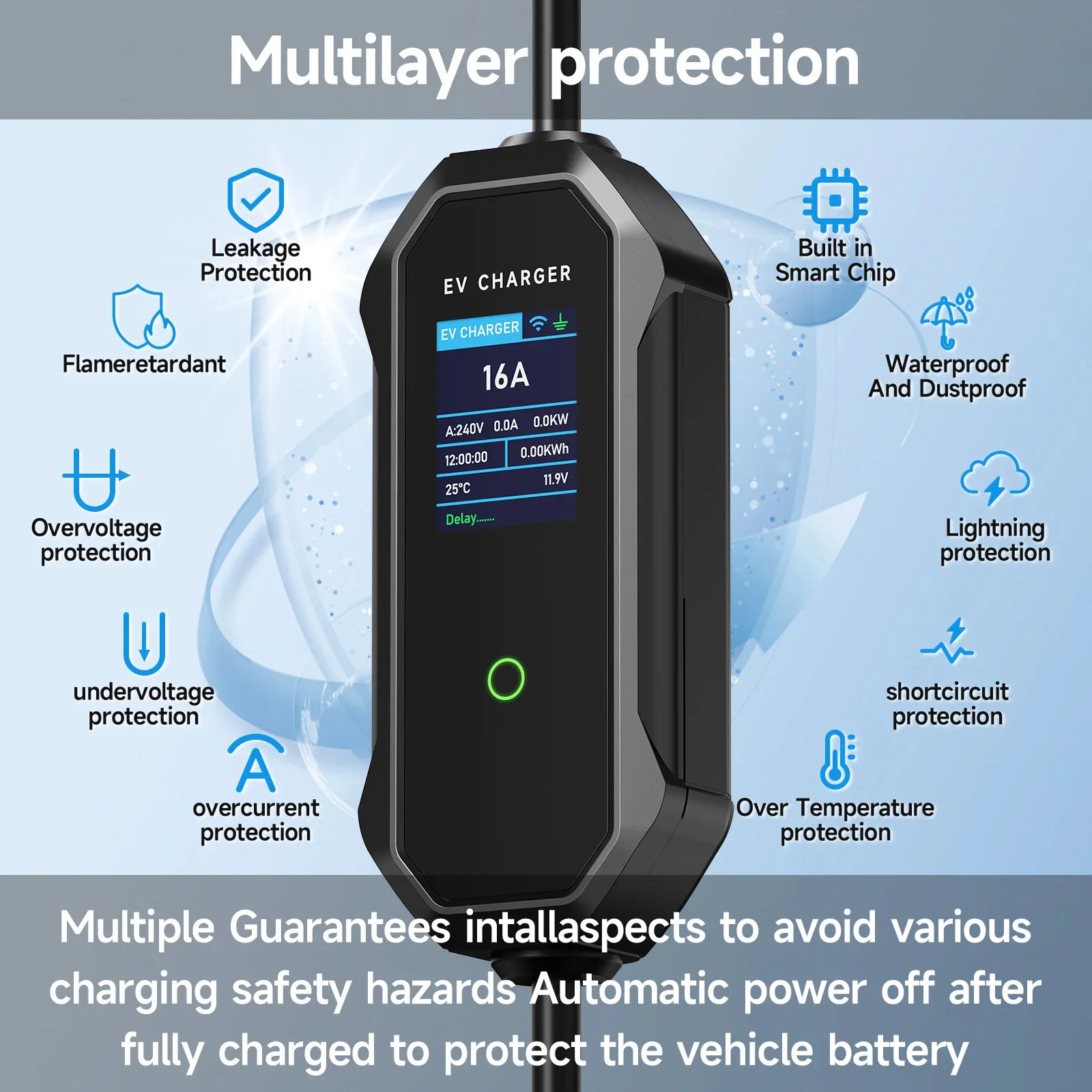AFEEV Type 2 chargeur EV Porta - Type 2 Portable Ev Charger 11Kw Cee avis et prix